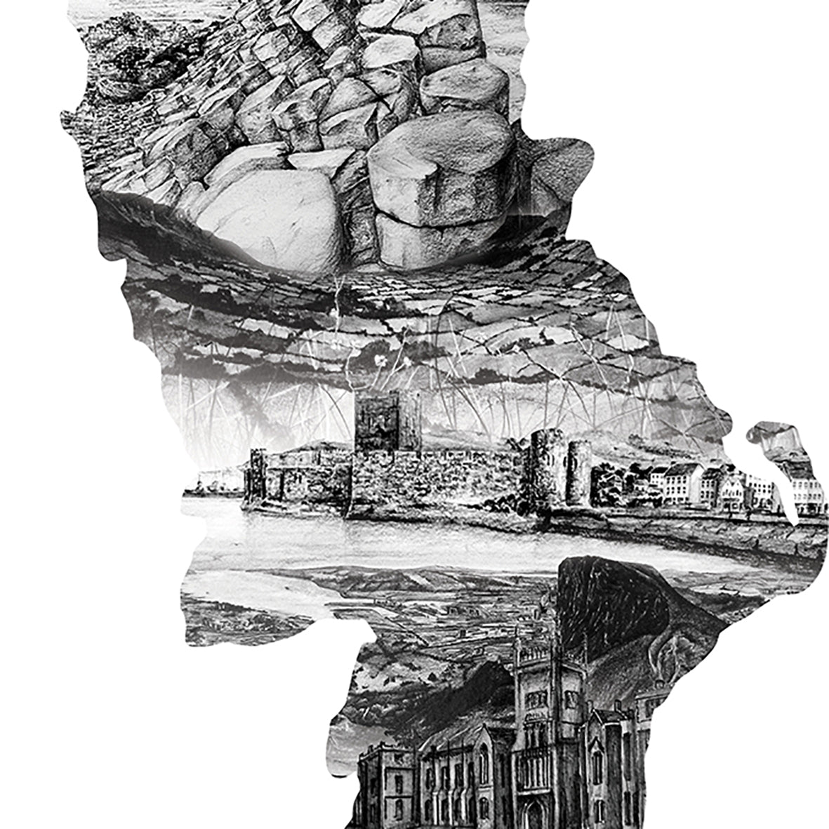 ANTRIM - The Glens County (Black & White)