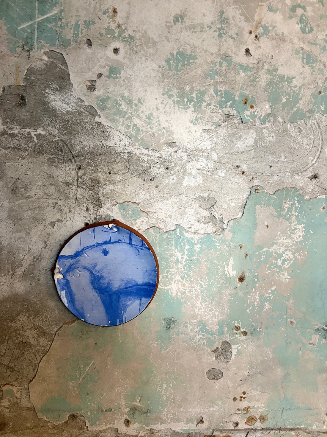 familiar landscapes - thrown earthenware plate