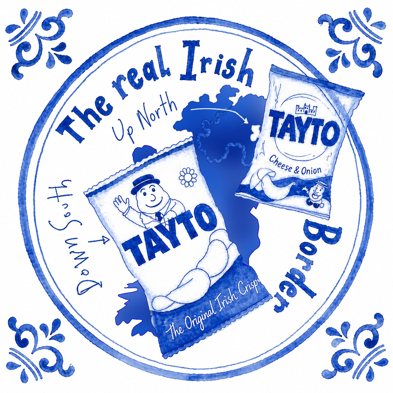 The Real Irish Border - TAYTO Up North Vs TAYTO Down South