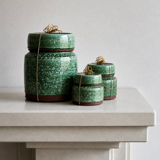 The Family Set handmade ceramic memorial urn and two keepsake vessels by Stephen Farnan Studio, Belfast