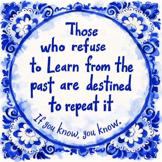 Those Who Refuse To Learn From The Past Are Destined To Repeat It