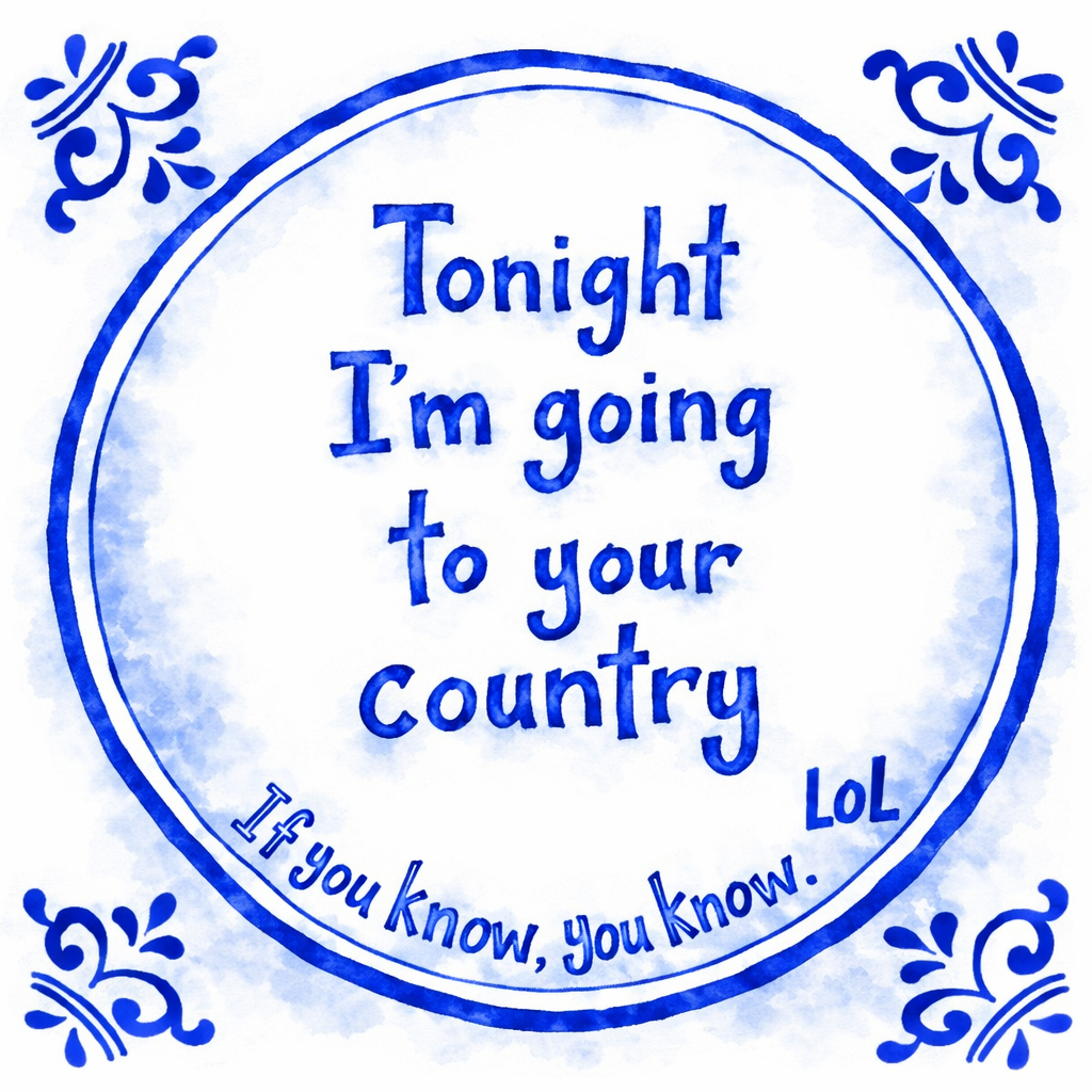Tonight I’m Going To Your Country