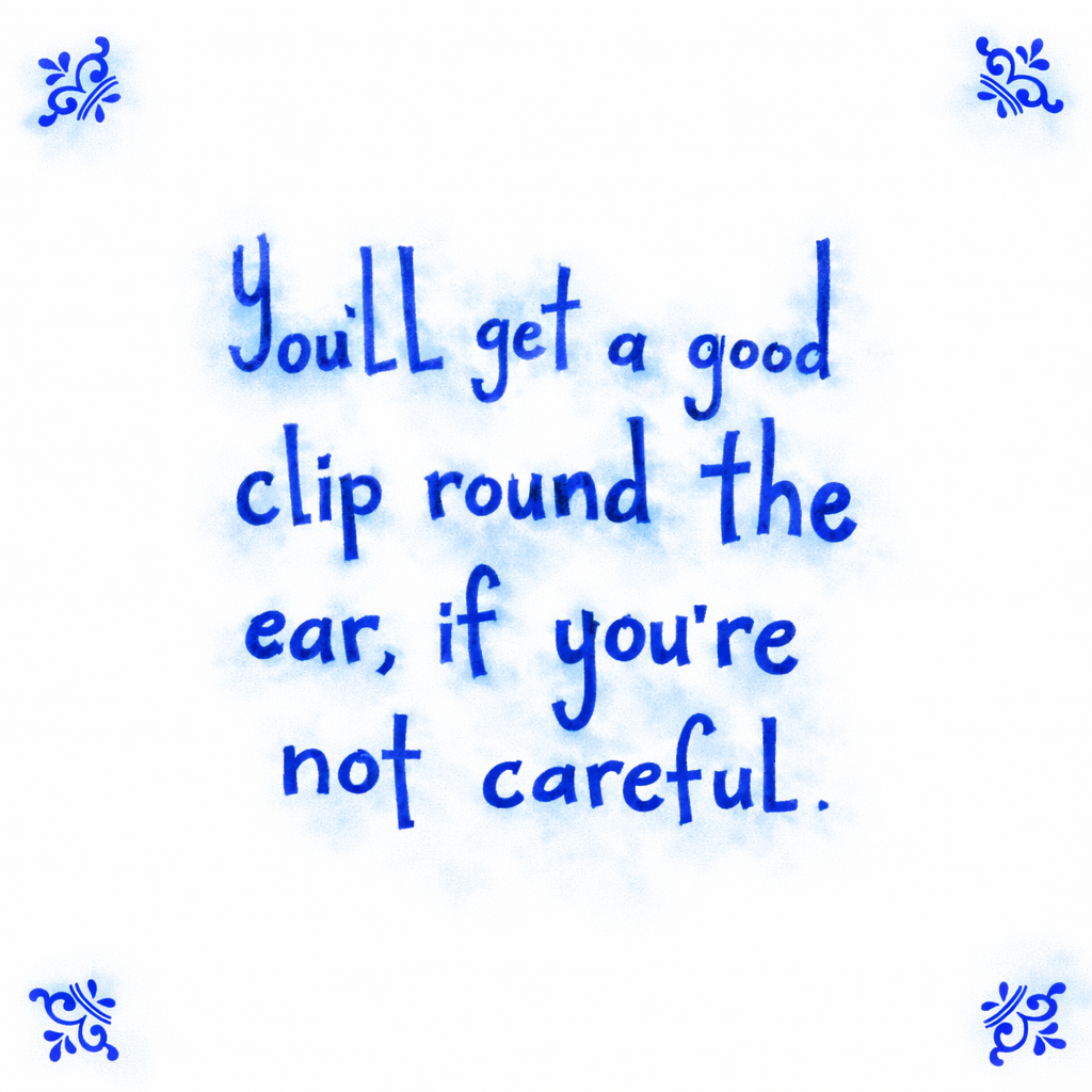 you’ll Get A Good Clip Round The Ear