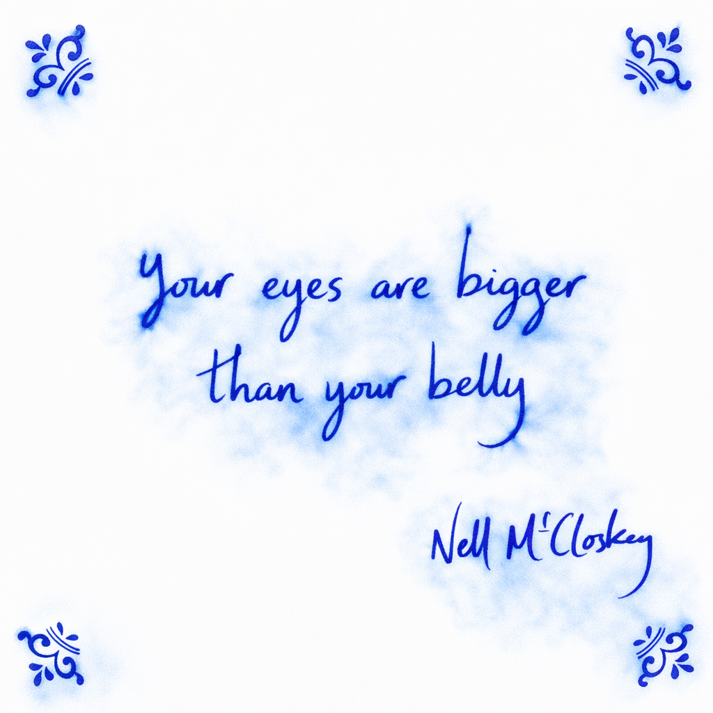 Your Eyes Are Bigger Than Your Belly