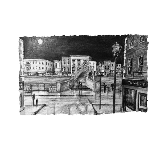 Ha’Penny Bridge at Night