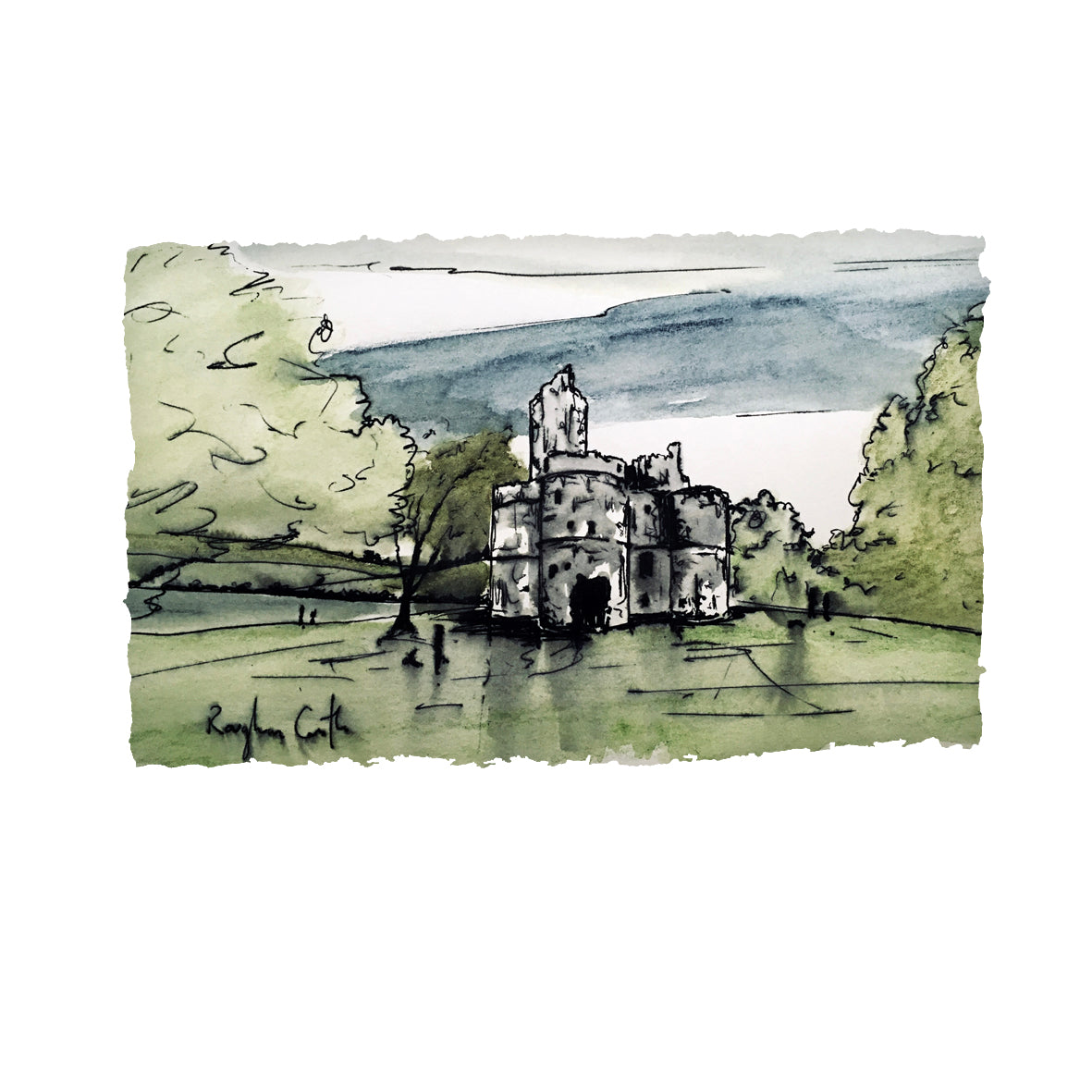 Roughan Castle, County Tyrone - Gift Designed & Made in Ireland ...